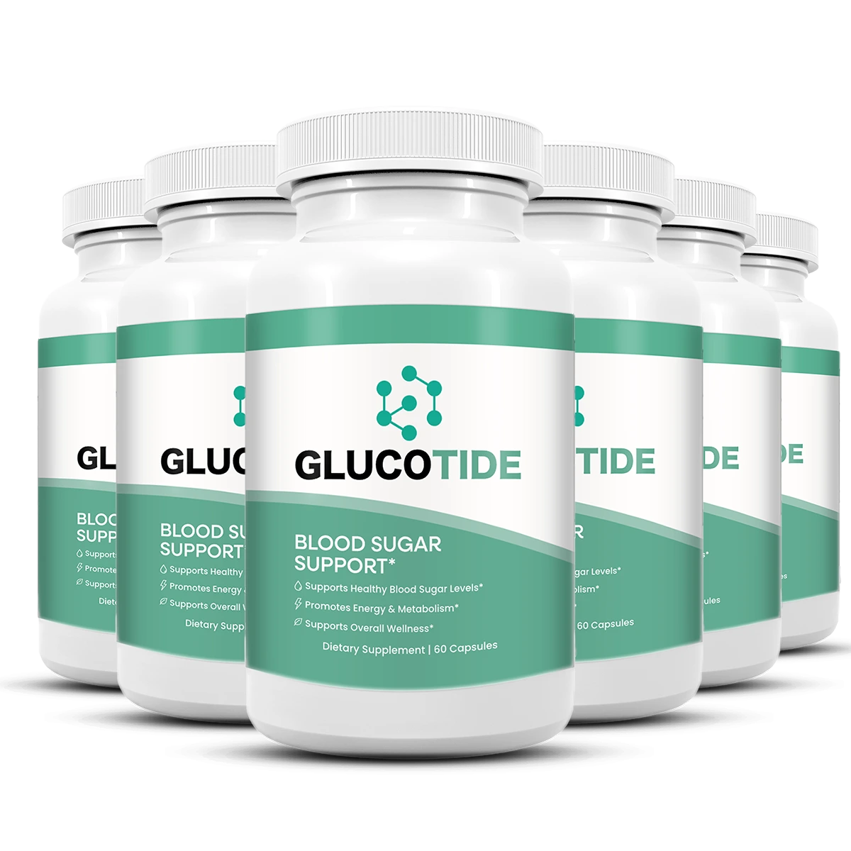GlucoTide 6 Bottle Package — Best Value 180 Day Supply